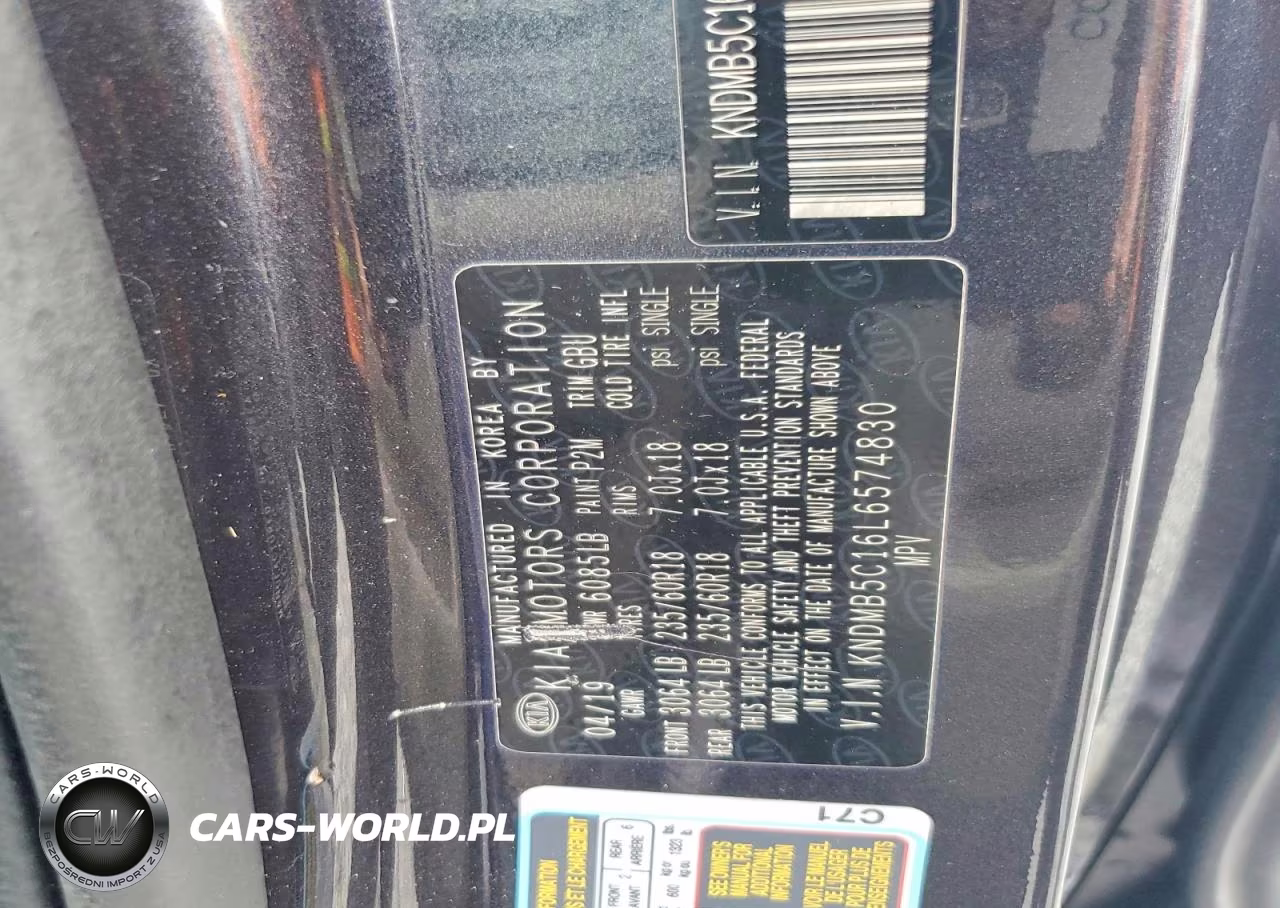 2020 Kia Sedona Ex VIN:KNDMB5C16L6574830 - 13