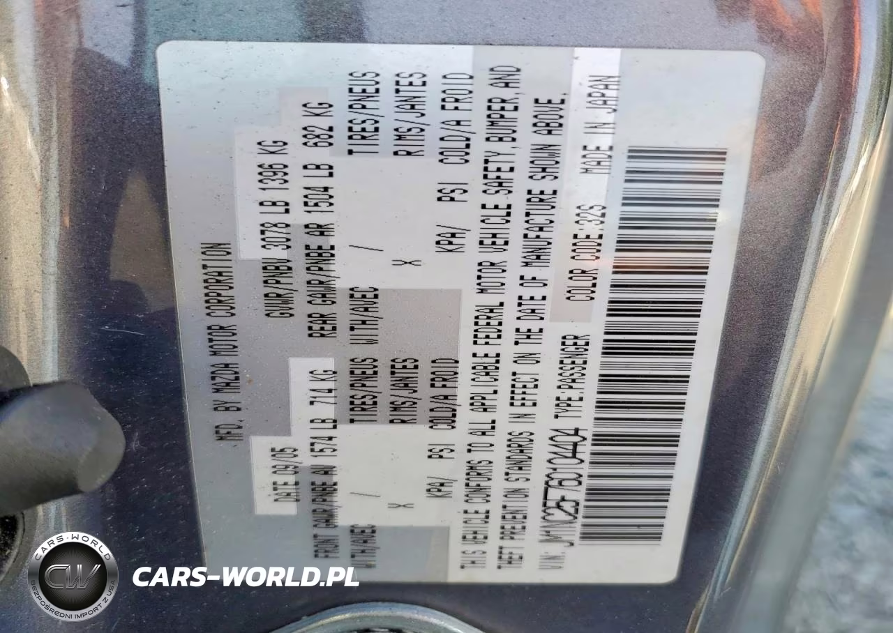 2006 Mazda Mx-5 Miata VIN:JM1NC25F760104404 - 13