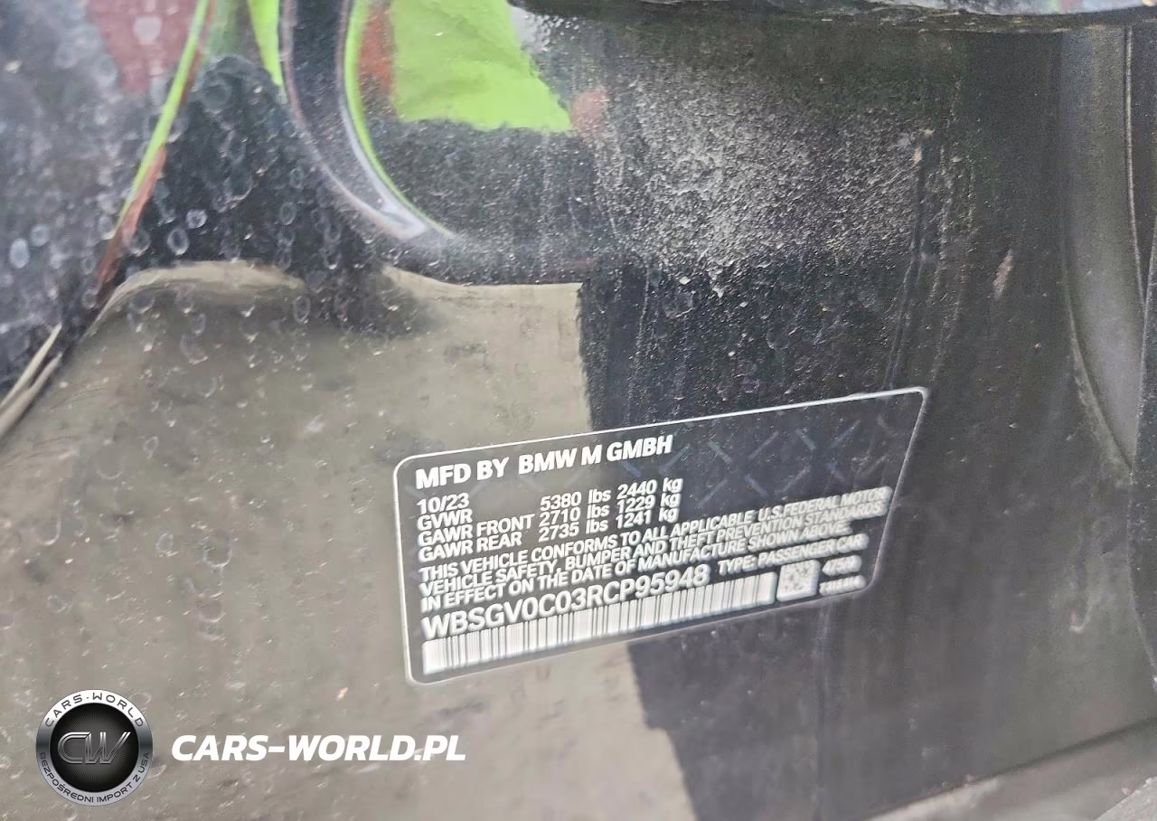 2024 BMW M8 VIN:WBSGV0C03RCP95948 - 12