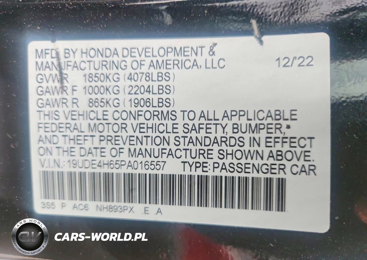 2023 Acura Integra A-Spec Tech VIN:19UDE4H65PA016557 - 12