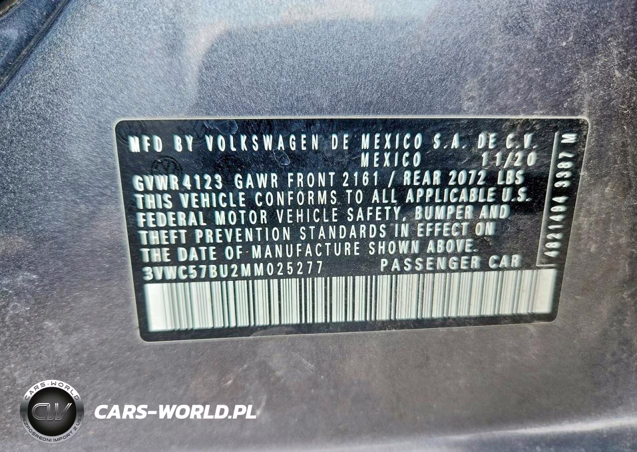 2021 Volkswagen Jetta S VIN:3VWC57BU2MM025277 - 12