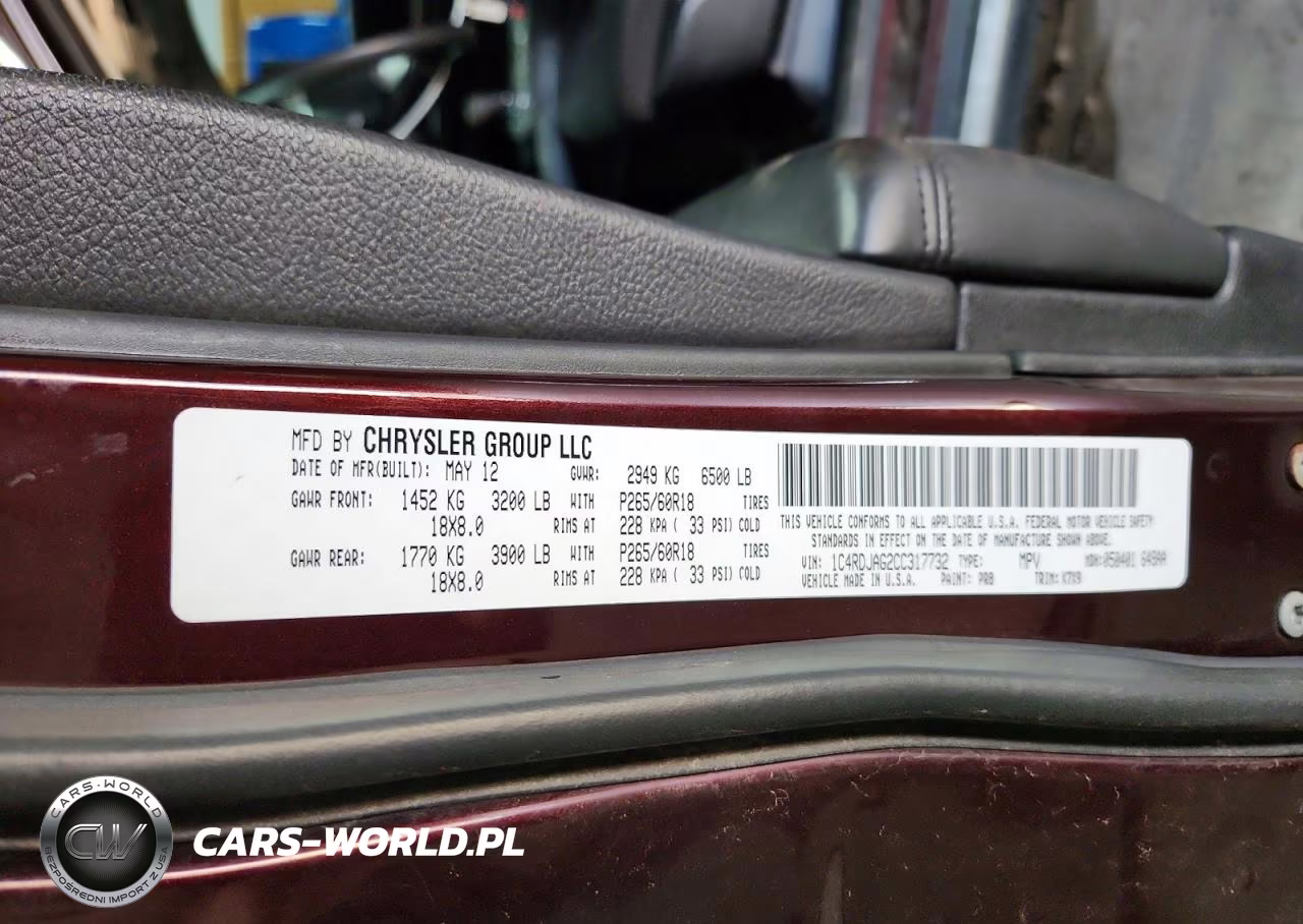 2012 Dodge Durango Sxt VIN:1C4RDJAG2CC317732 - 13