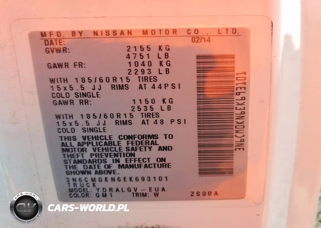 2014 Nissan Nv200 Sv VIN:3N6CM0KN6EK693101 - 13