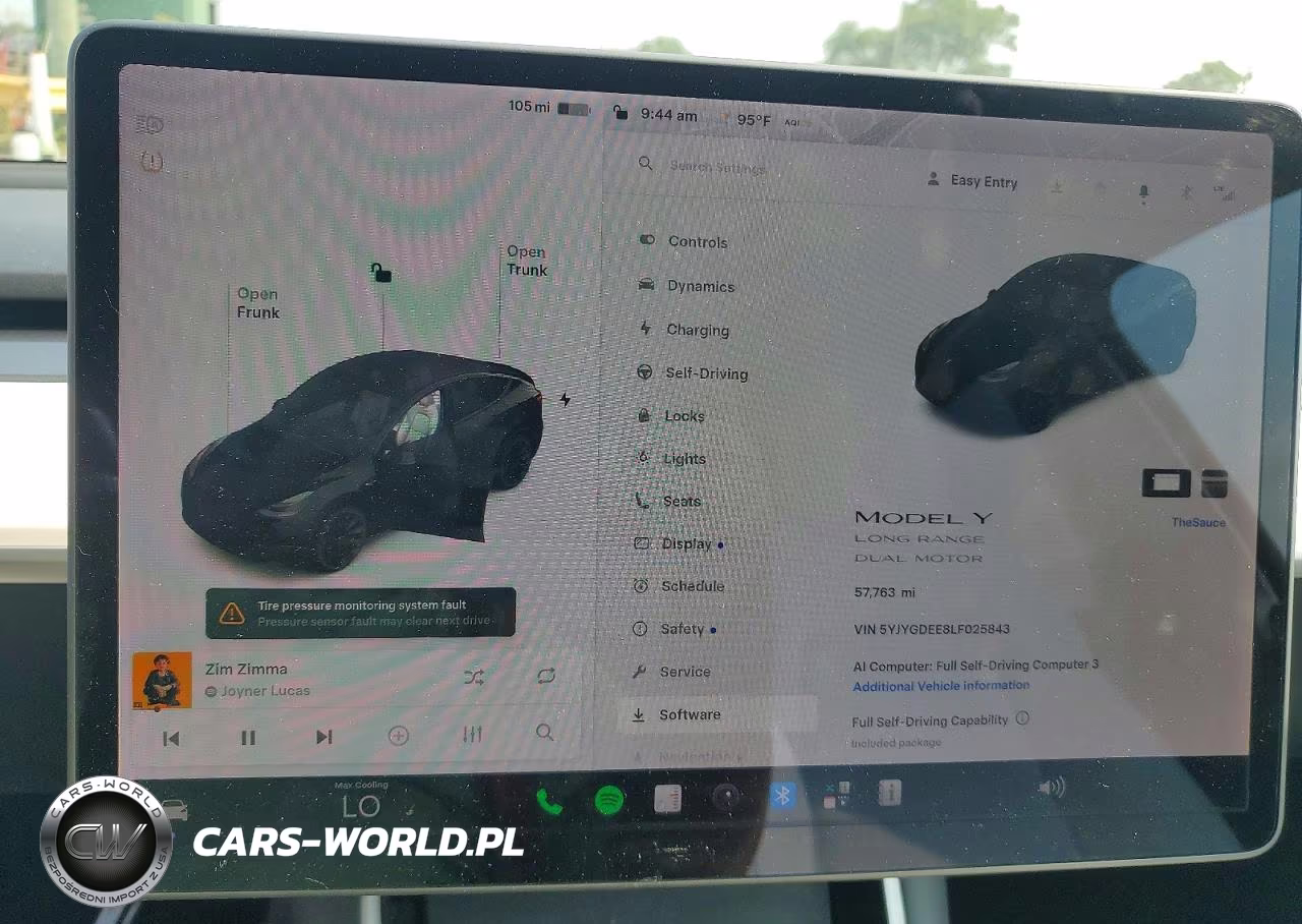 2020 Tesla Model Y VIN:5YJYGDEE8LF025843 - 9