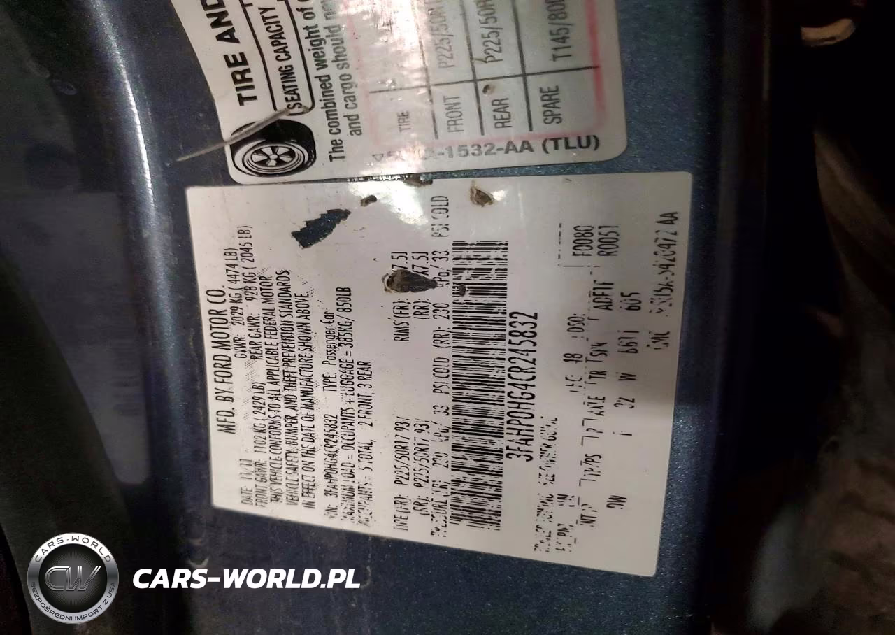 2012 Ford Fusion Se VIN:3FAHP0HG4CR245832 - 12