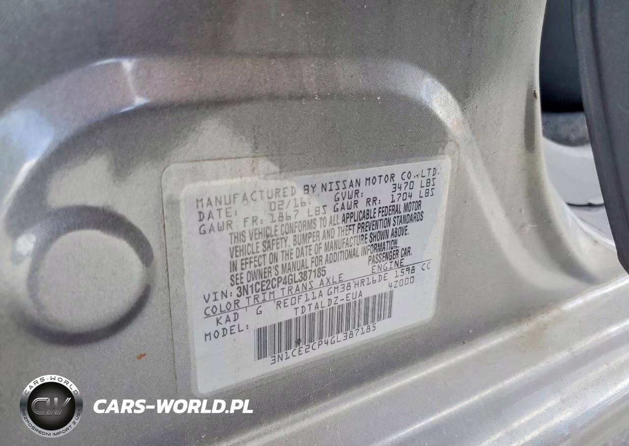 2016 Nissan Versa Note Sv VIN:3N1CE2CP4GL387185 - 13