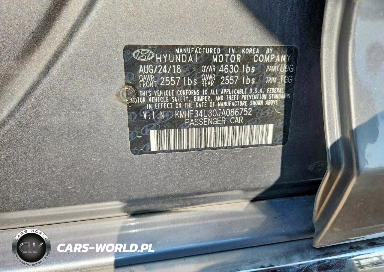 2018 Hyundai Sonata VIN:KMHE34L30JA086752 - 12