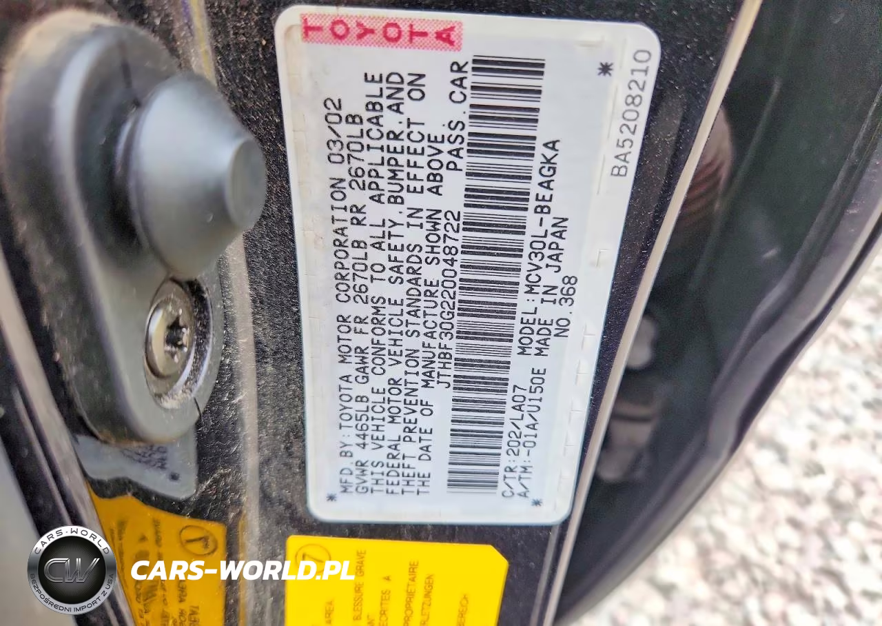 2002 Lexus Es 300 VIN:JTHBF30G220048722 - 13