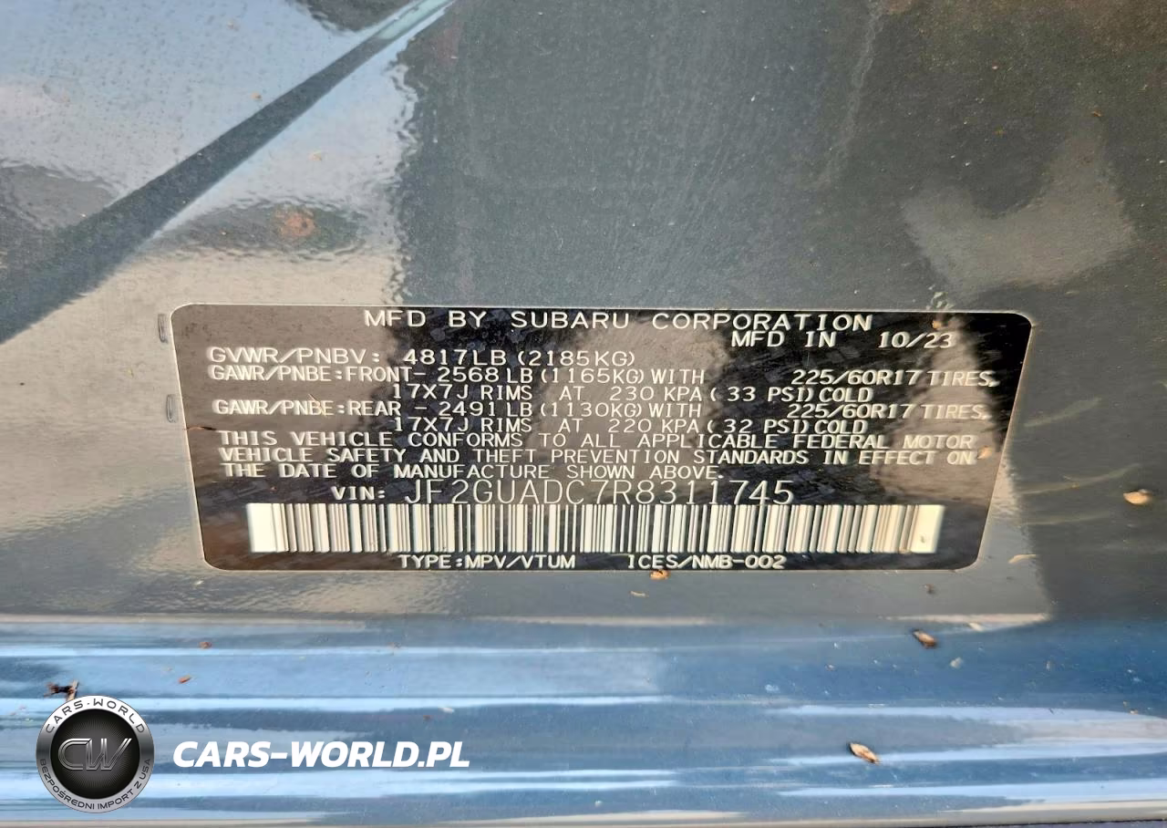 2024 Subaru Crosstrek Premium VIN:JF2GUADC7R8311745 - 13