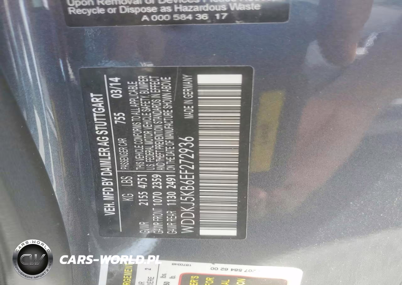 2014 Mercedes-Benz E 350 VIN:WDDKJ5KB6EF272936 - 12