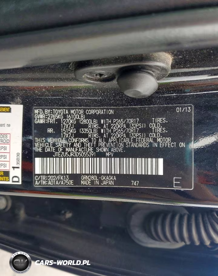 2013 Toyota 4Runner Sr5 VIN:JTEZU5JR3D5055391 - 13
