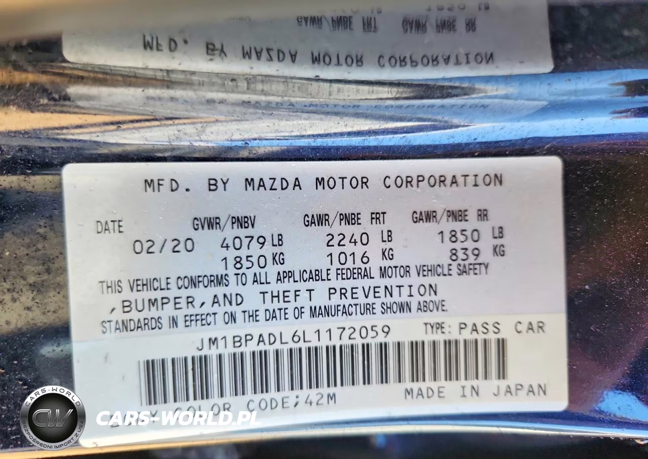 2020 Mazda 3 Preferred VIN:JM1BPADL6L1172059 - 13