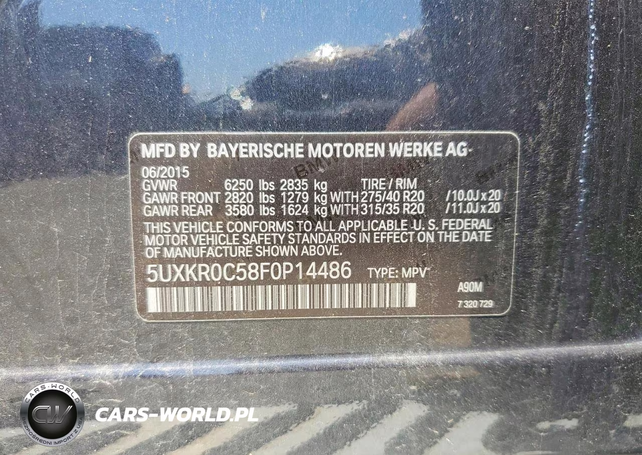 2015 BMW X5 xDrive35I VIN:5UXKR0C58F0P14486 - 12