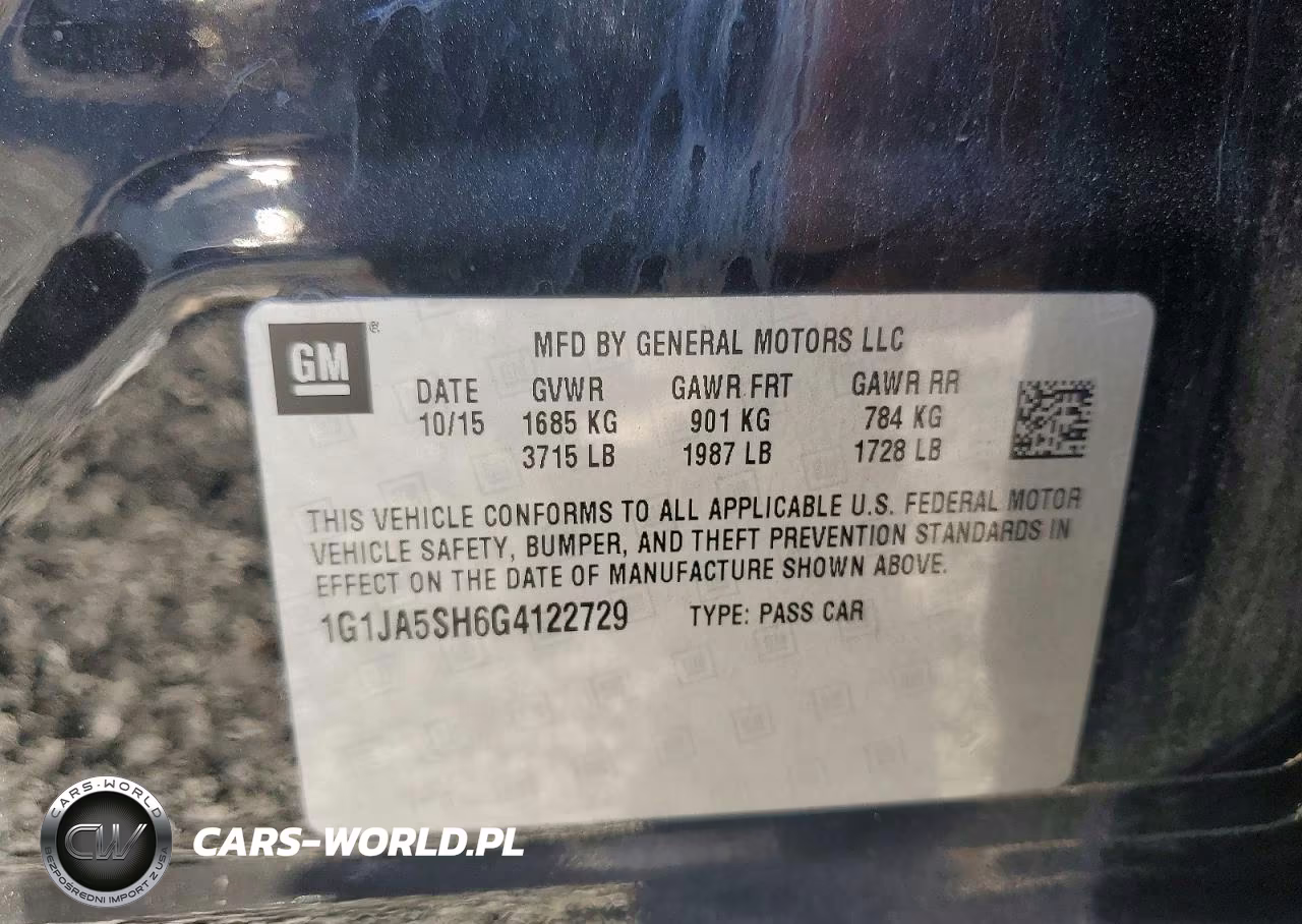 2016 Chevrolet Sonic Ls VIN:1G1JA5SH6G4122729 - 12