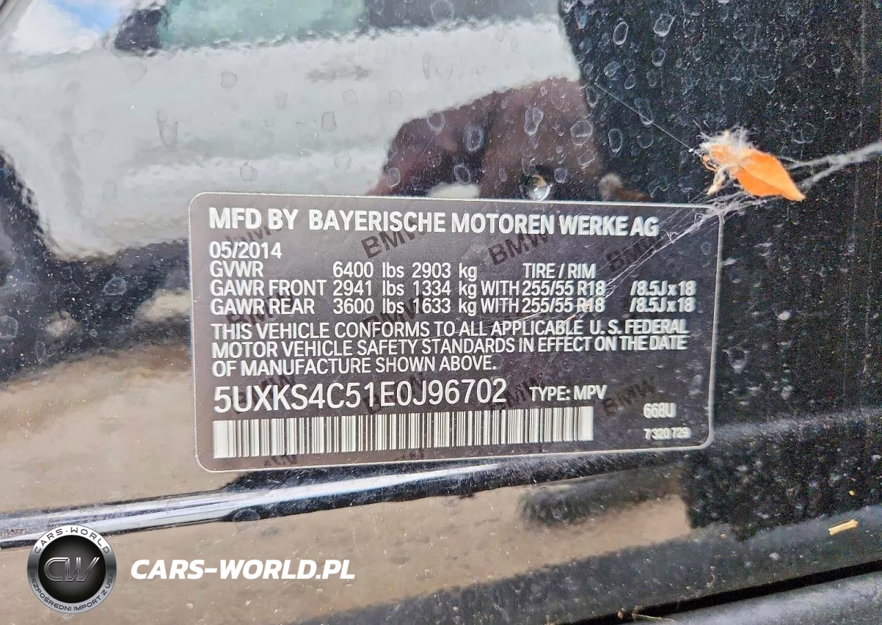 2014 BMW X5 xDrive35D VIN:5UXKS4C51E0J96702 - 13