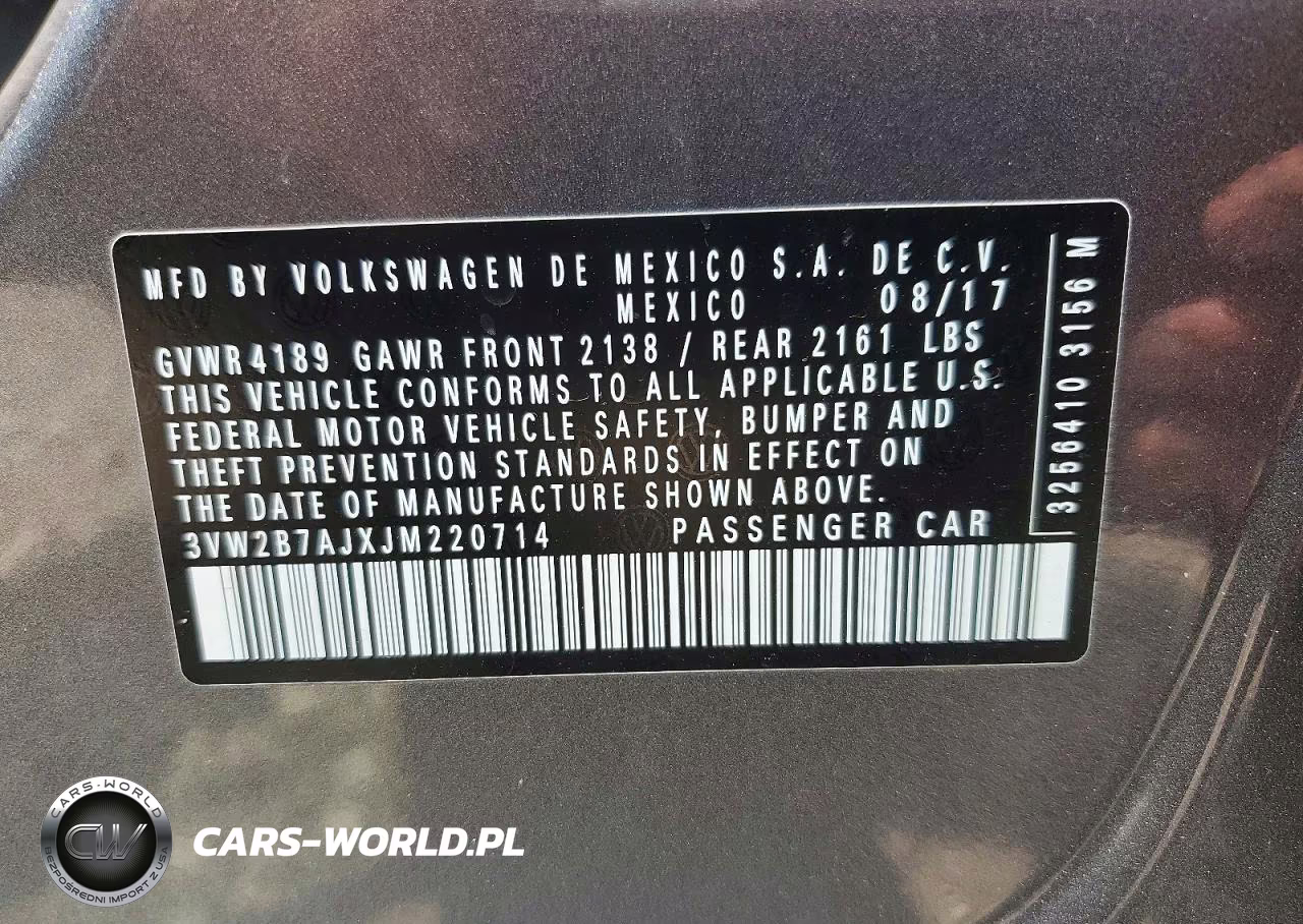 2018 Volkswagen Jetta S VIN:3VW2B7AJXJM220714 - 12