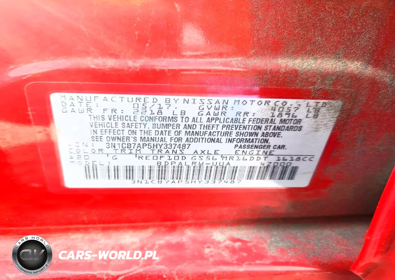 2017 Nissan Sentra Sr Turbo VIN:3N1CB7AP5HY337487 - 13