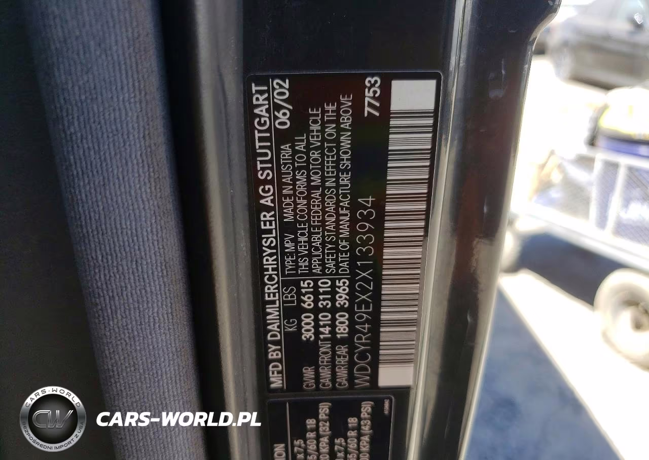 2002 Mercedes-Benz G 500 VIN:WDCYR49EX2X133934 - 12