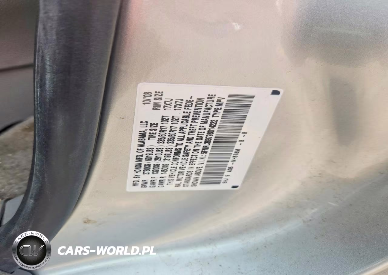 2009 Honda Odyssey Touring VIN:5FNRL38979B014222 - 13