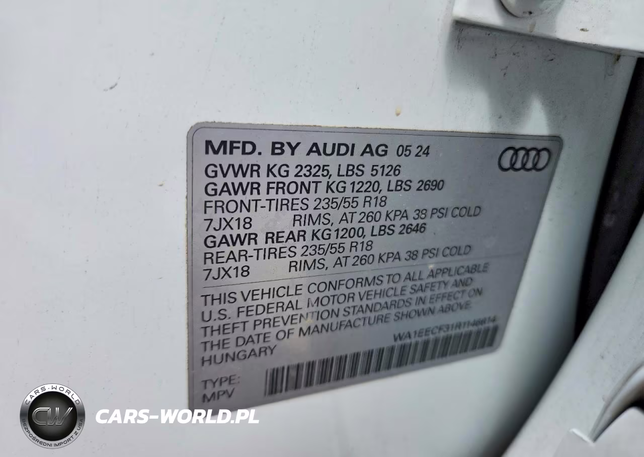 2024 Audi Q3 Premium Plus S Line 45 VIN:WA1EECF31R1146614 - 13