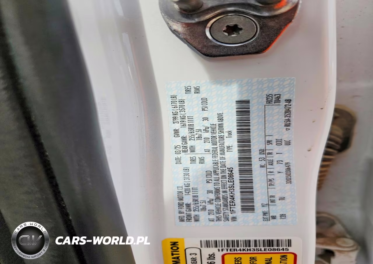 2025 Ford Ranger Lariat VIN:1FTER4KH3SLE08645 - 12