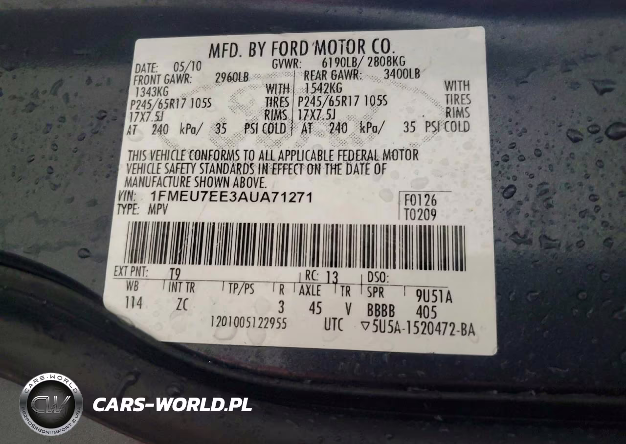 2010 Ford Explorer Eddie Bauer VIN:1FMEU7EE3AUA71271 - 13