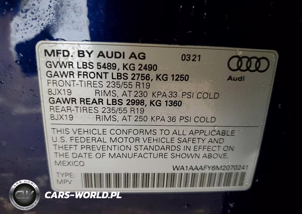 2021 Audi Q5 Premium VIN:WA1AAAFY6M2070241 - 13