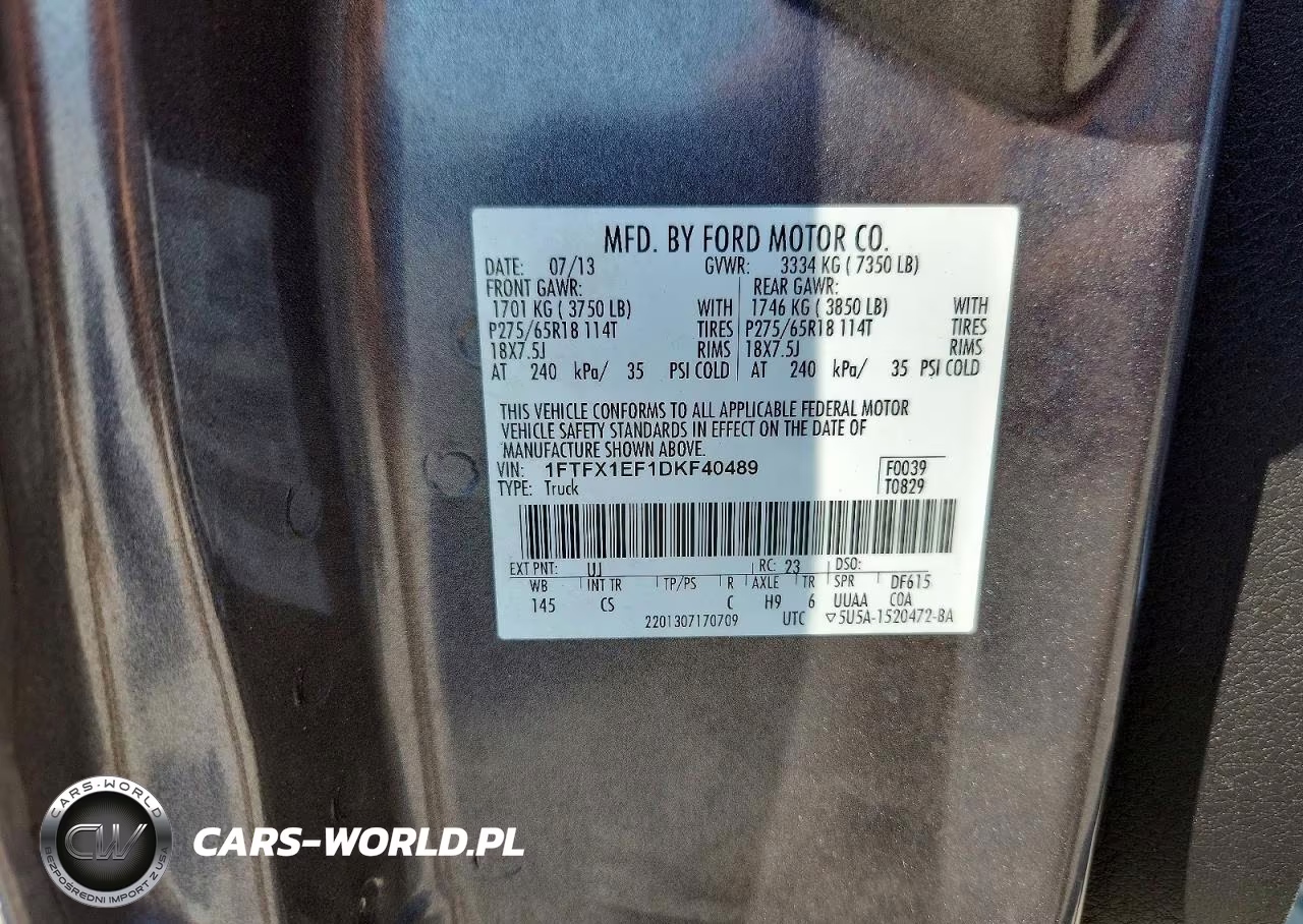 2013 Ford F150 Super Cab VIN:1FTFX1EF1DKF40489 - 12