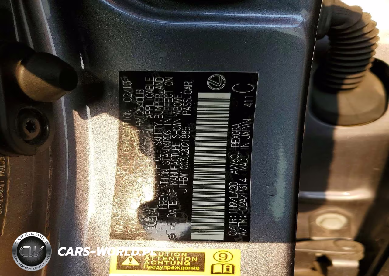 2013 Lexus Es 300H VIN:JTHBW1GG3D2021885 - 12