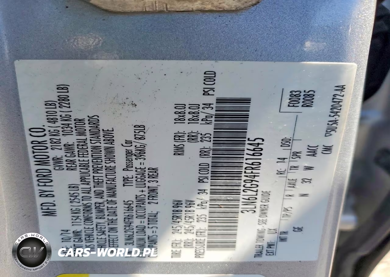 2015 Lincoln Mkz VIN:3LN6L2G94FR616645 - 12