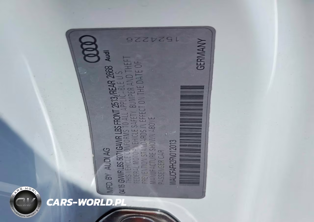 2015 Audi A5 Premium VIN:WAUCFAFH2FN012013 - 12