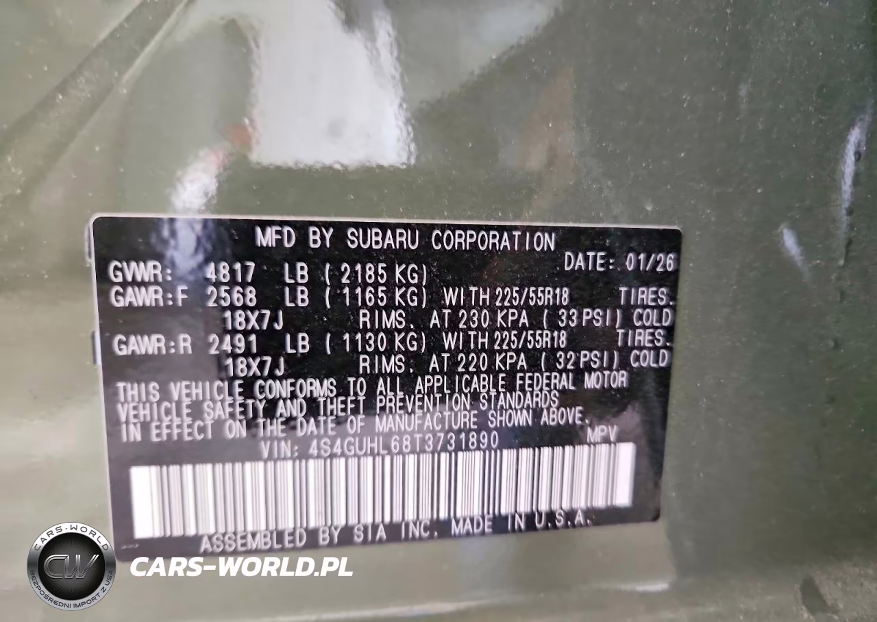 2026 Subaru Crosstrek Limited VIN:4S4GUHL68T3731890 - 13