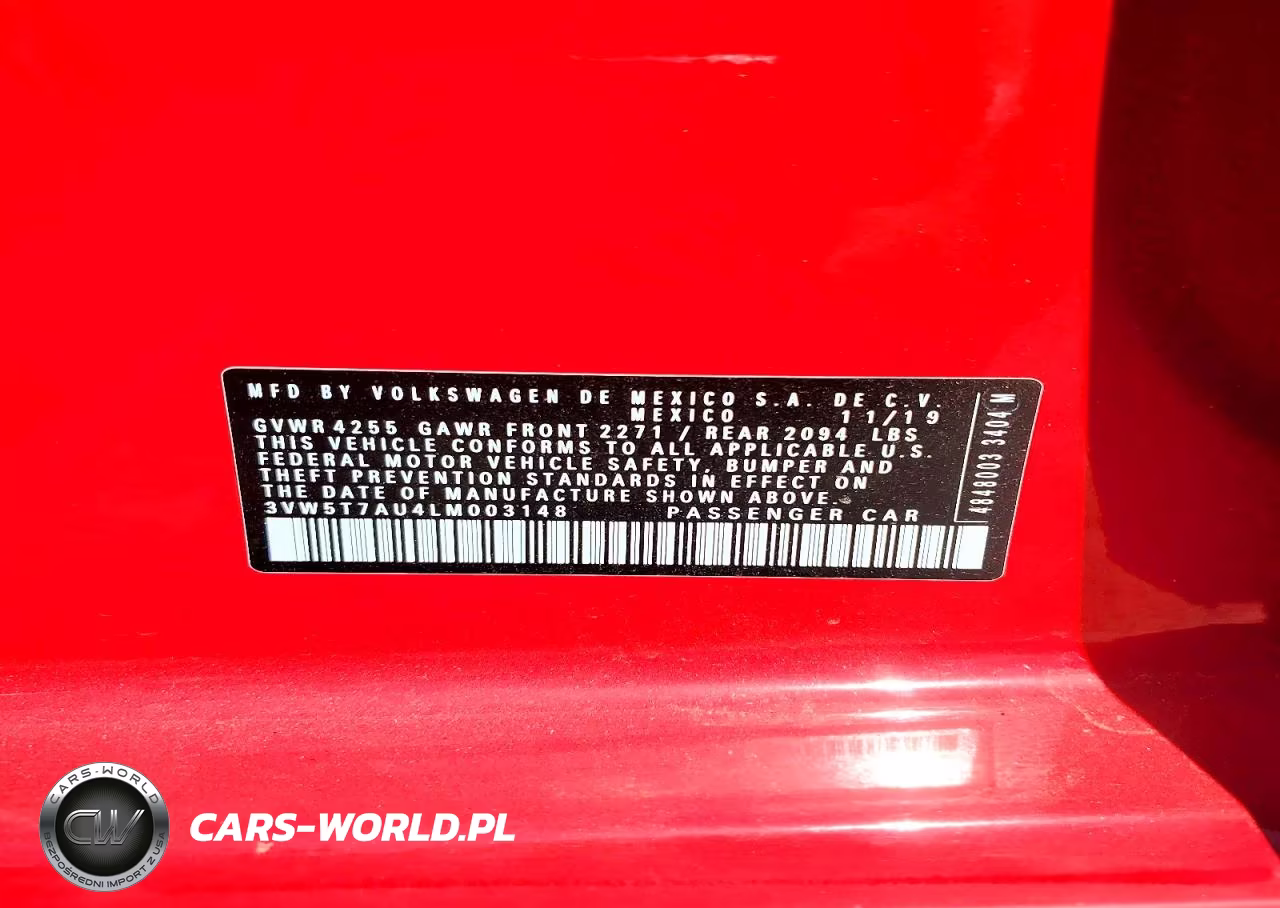 2020 Volkswagen Gti S VIN:3VW5T7AU4LM003148 - 13