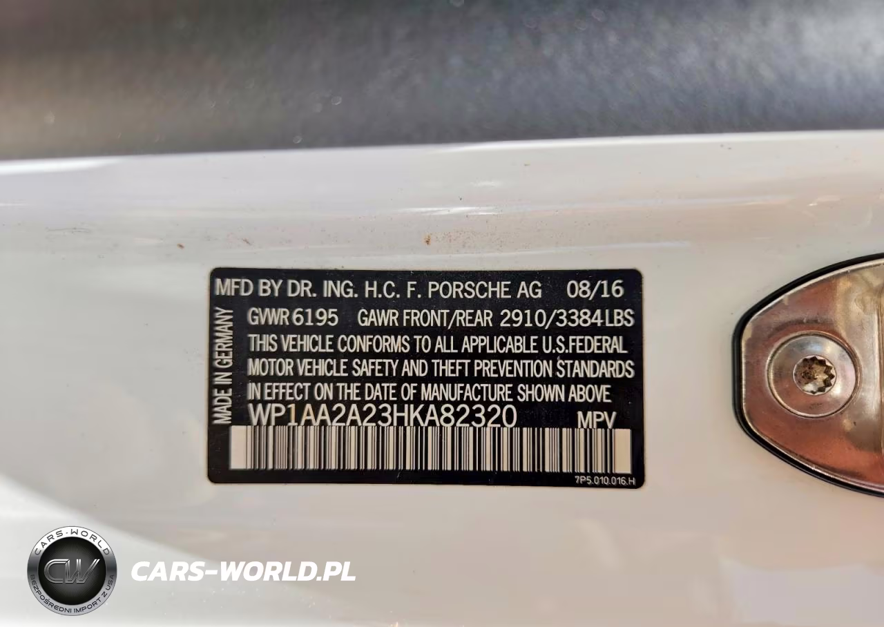 2017 Porsche Cayenne VIN:WP1AA2A23HKA82320 - 13