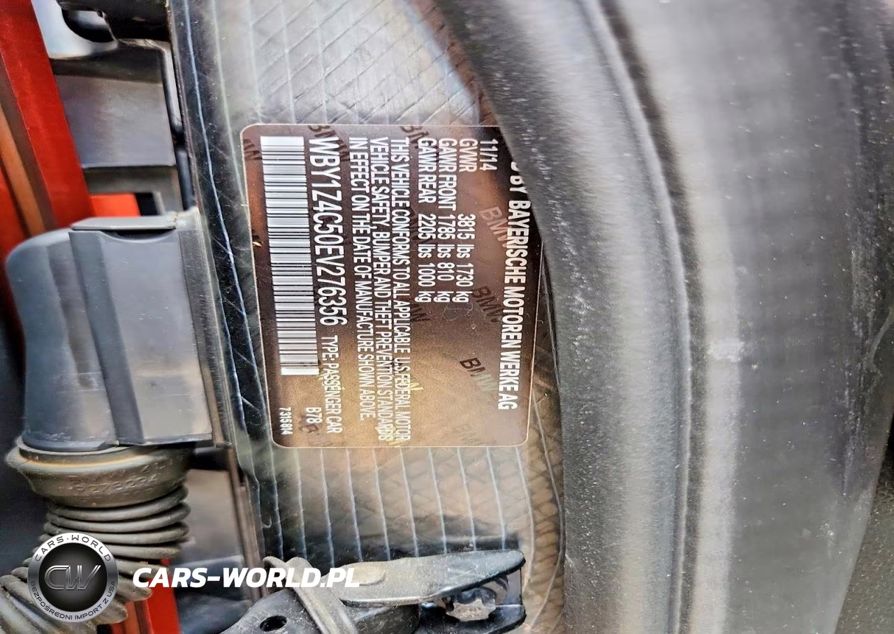 2014 BMW I3 Rex VIN:WBY1Z4C50EV276356 - 12