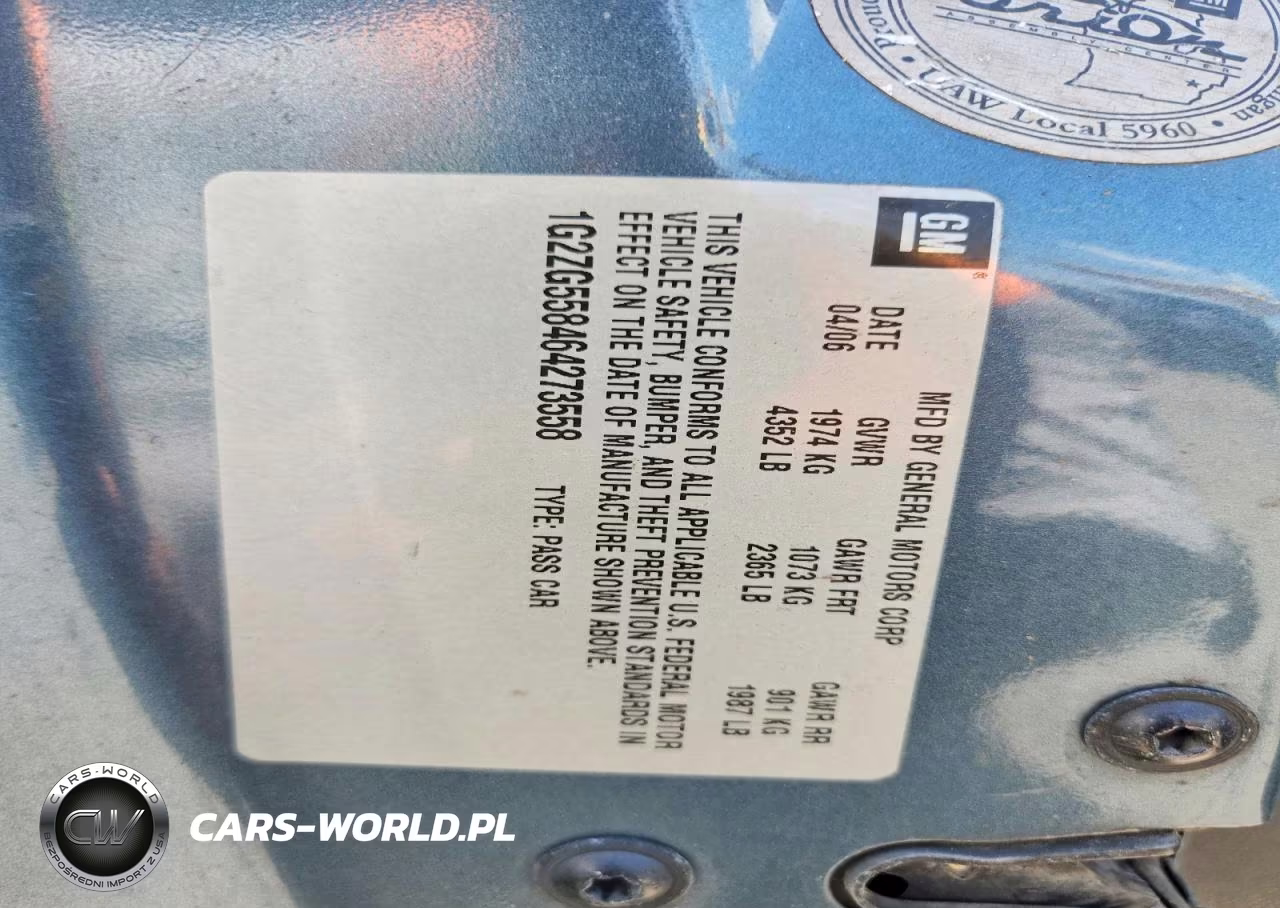 2006 Pontiac G6 VIN:1G2ZG558464273558 - 12