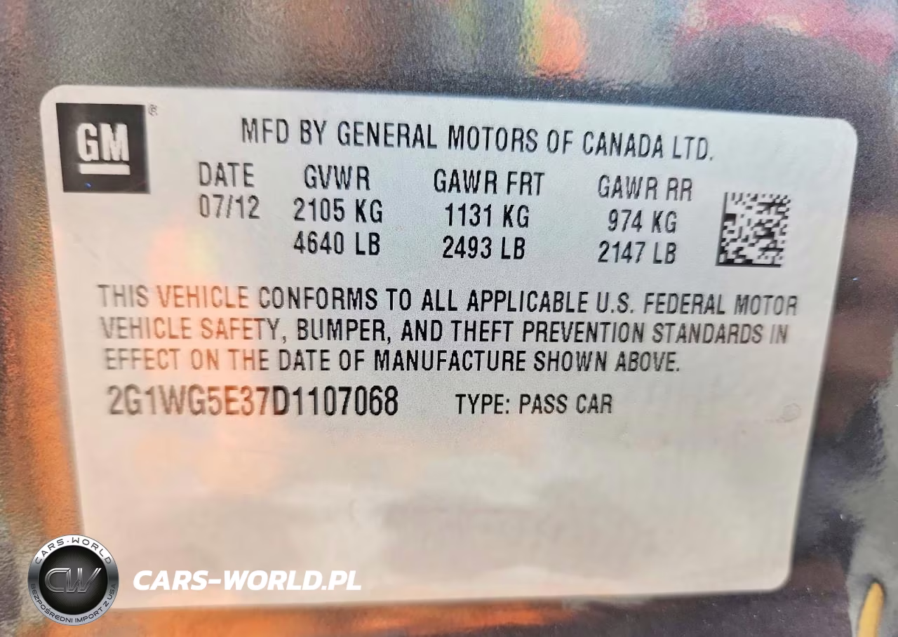 2013 Chevrolet Impala Lt VIN:2G1WG5E37D1107068 - 12
