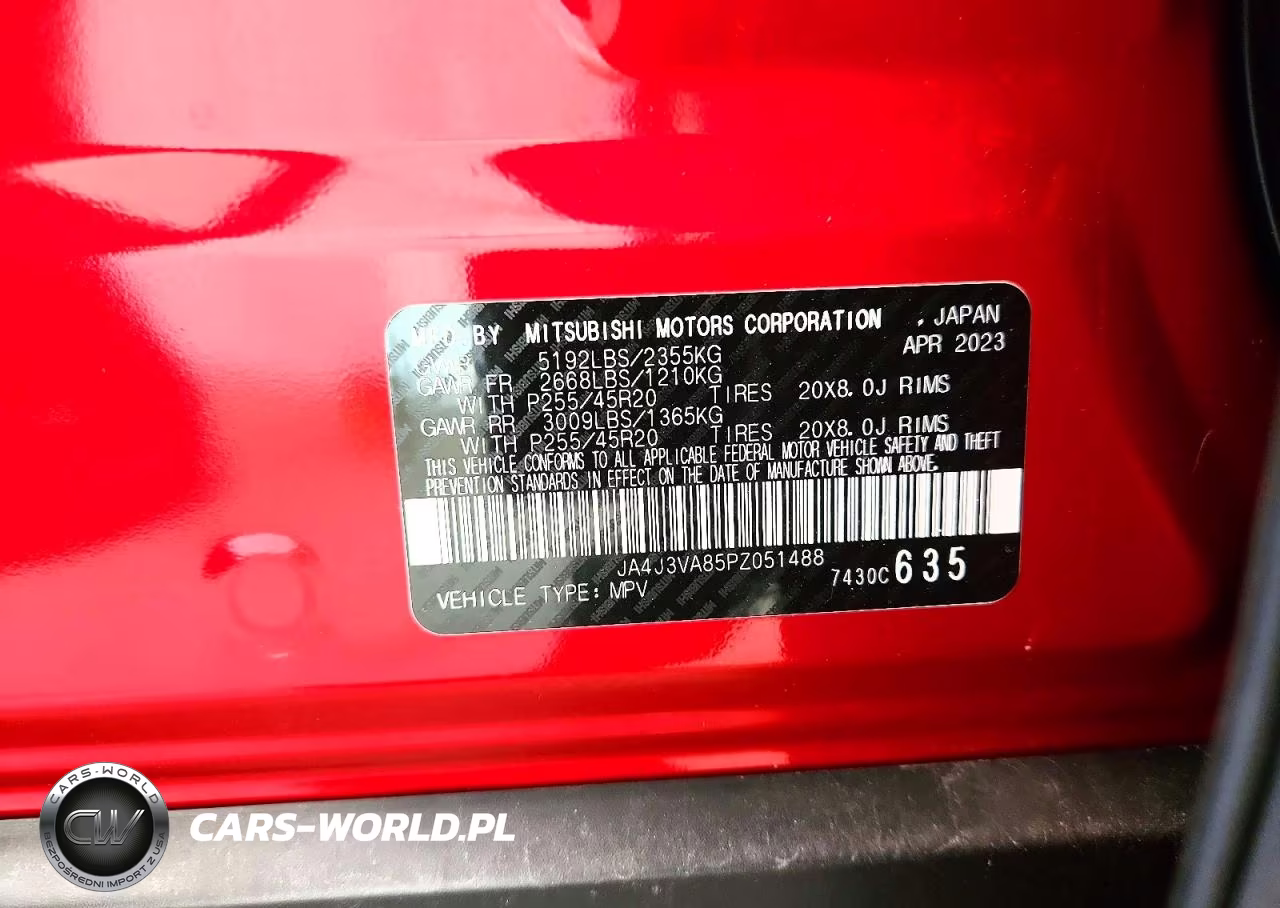 2023 Mitsubishi Outlander Sel VIN:JA4J3VA85PZ051488 - 14