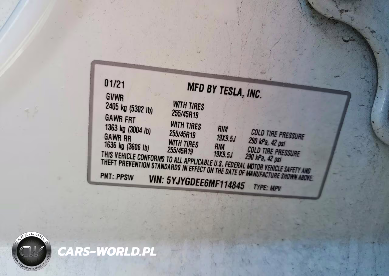 2021 Tesla Model Y VIN:5YJYGDEE6MF114845 - 12