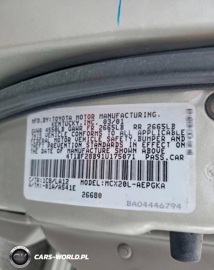 2001 Toyota Avalon Xls VIN:4T1BF28B91U175071 - 12