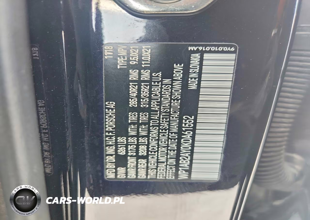 2019 Porsche Cayenne S VIN:WP1AB2AY0KDA61552 - 13