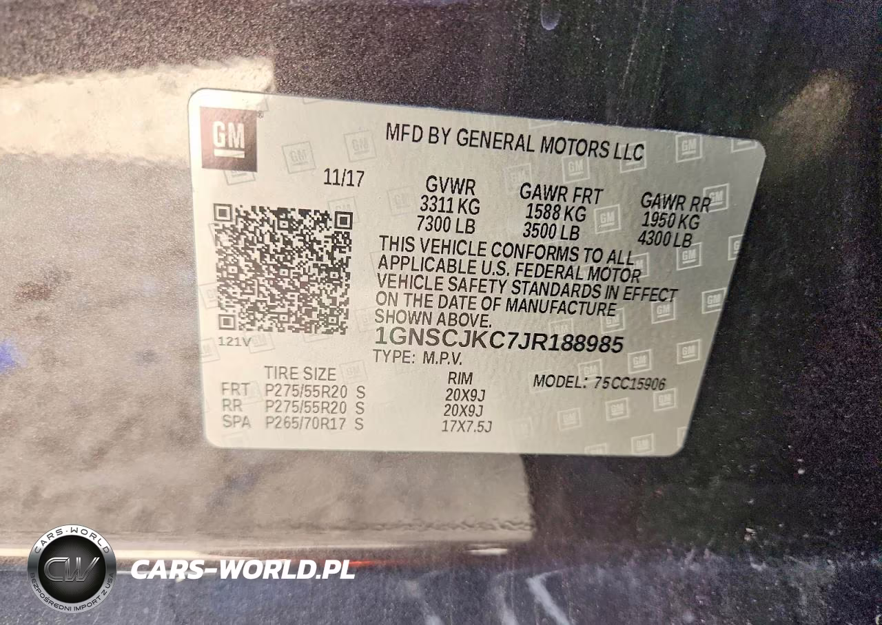 2018 Chevrolet Suburban C1500 Premier VIN:1GNSCJKC7JR188985 - 14