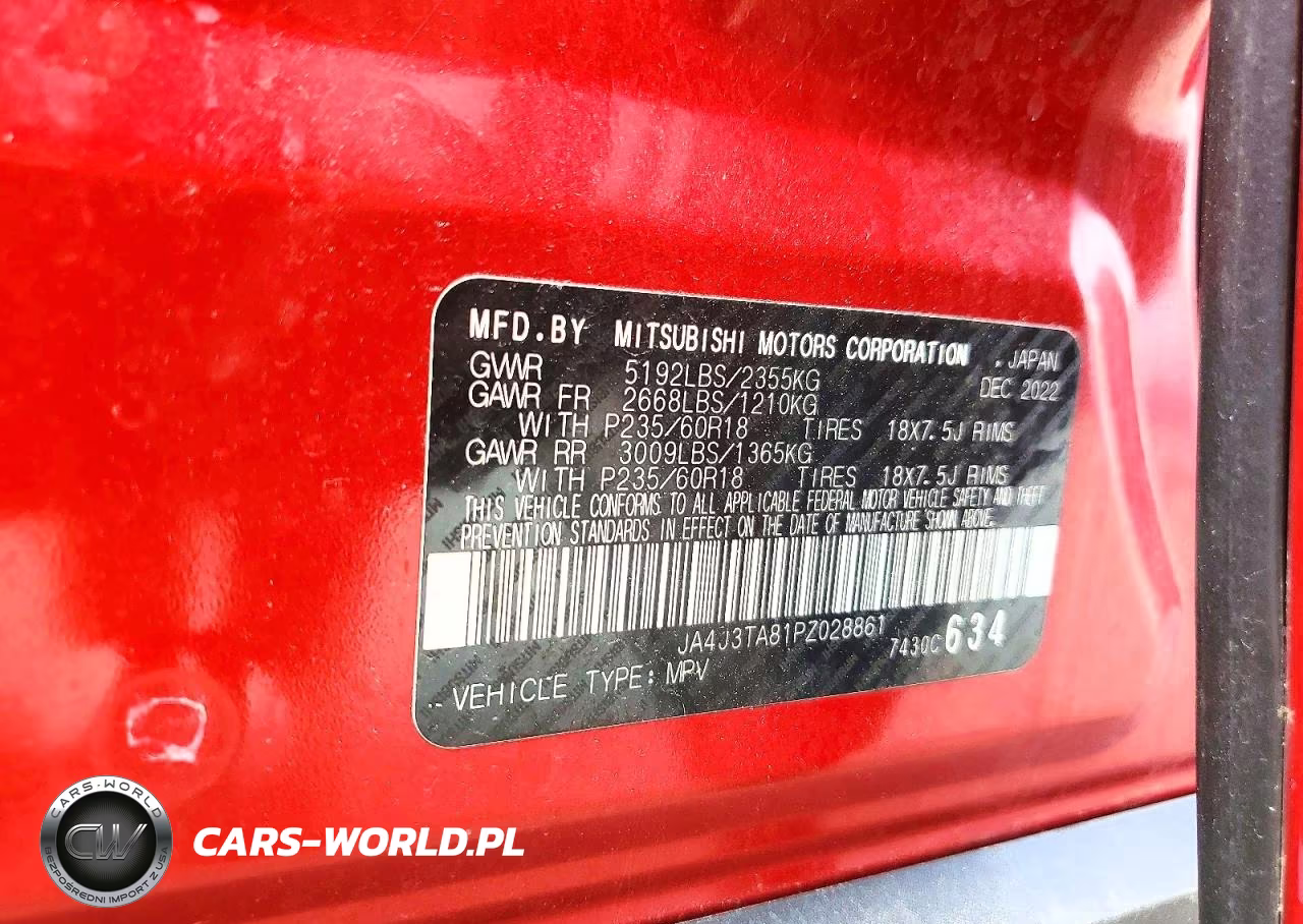 2023 Mitsubishi Outlander Es VIN:JA4J3TA81PZ028861 - 13