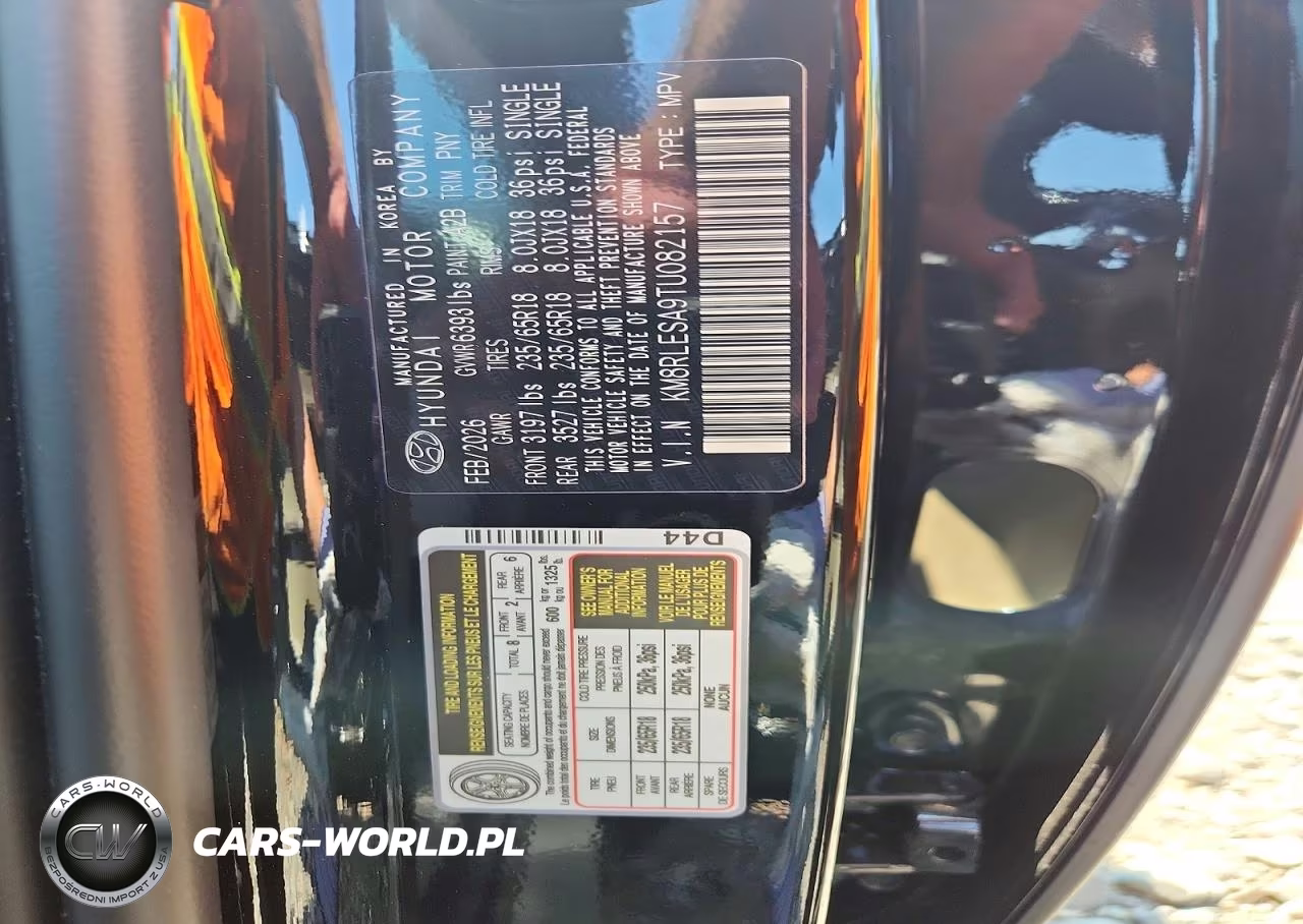 2026 Hyundai Palisade Sel VIN:KM8RLESA9TU082157 - 14