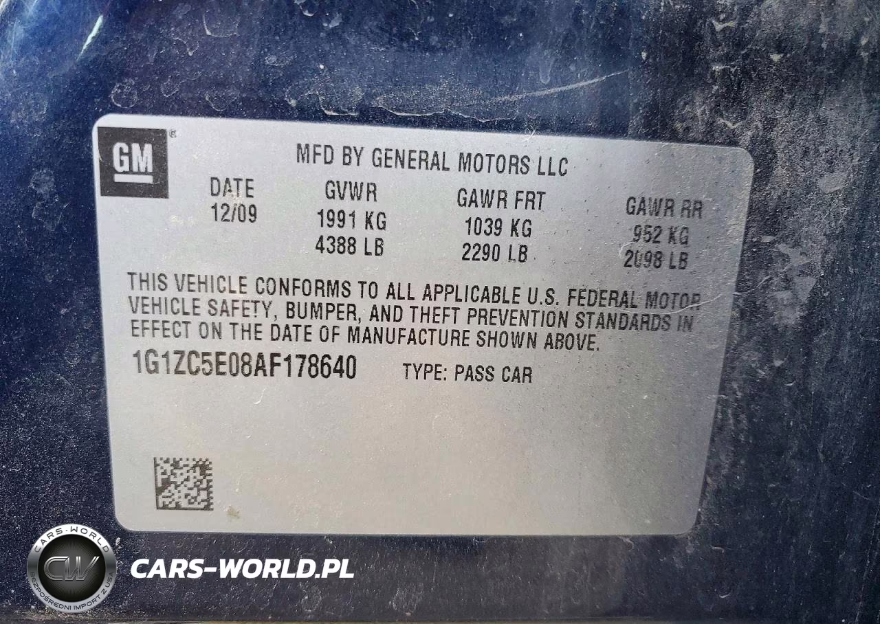 2010 Chevrolet Malibu 1Lt VIN:1G1ZC5E08AF178640 - 12