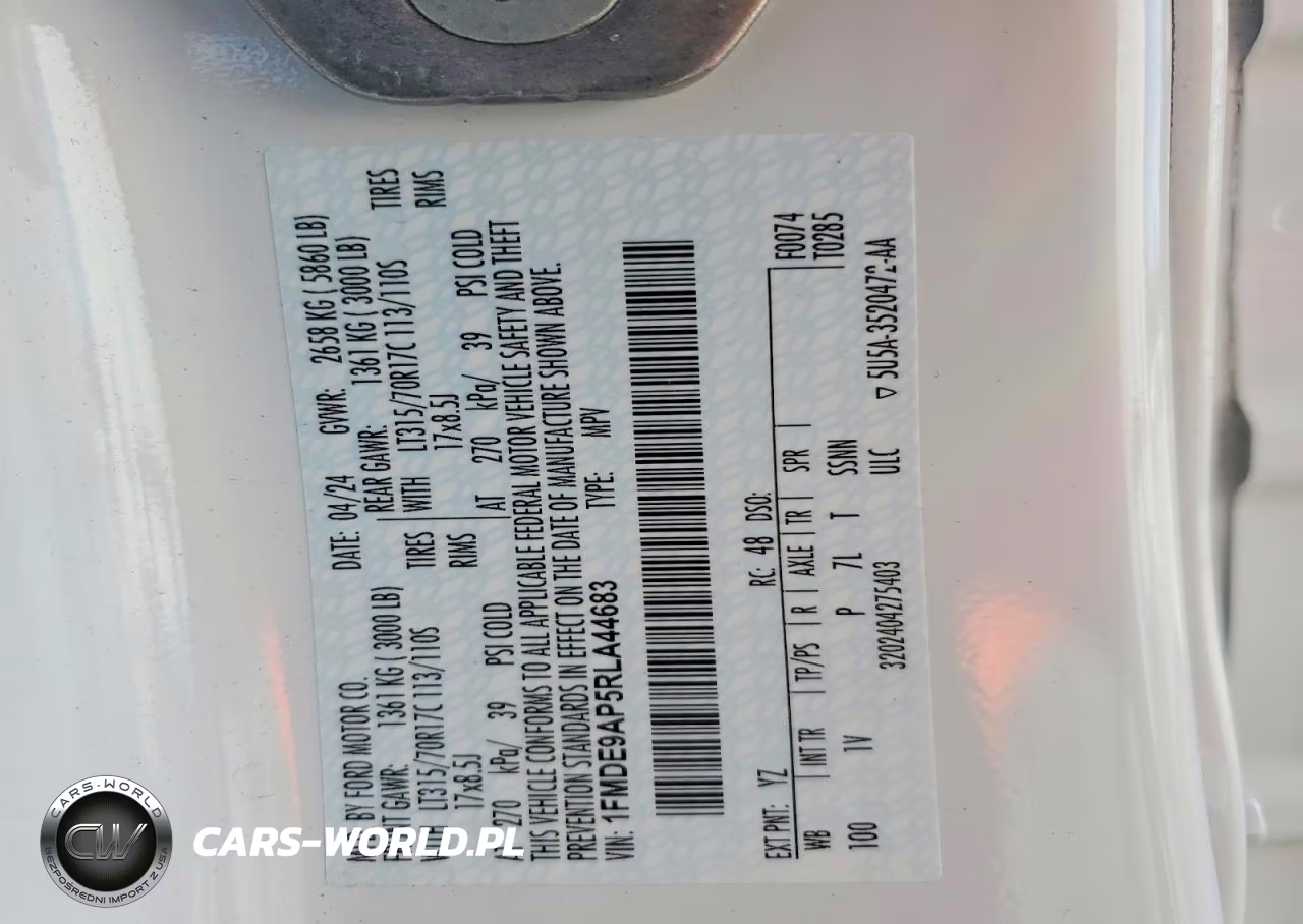 2024 Ford Bronco Badlands VIN:1FMDE9AP5RLA44683 - 14