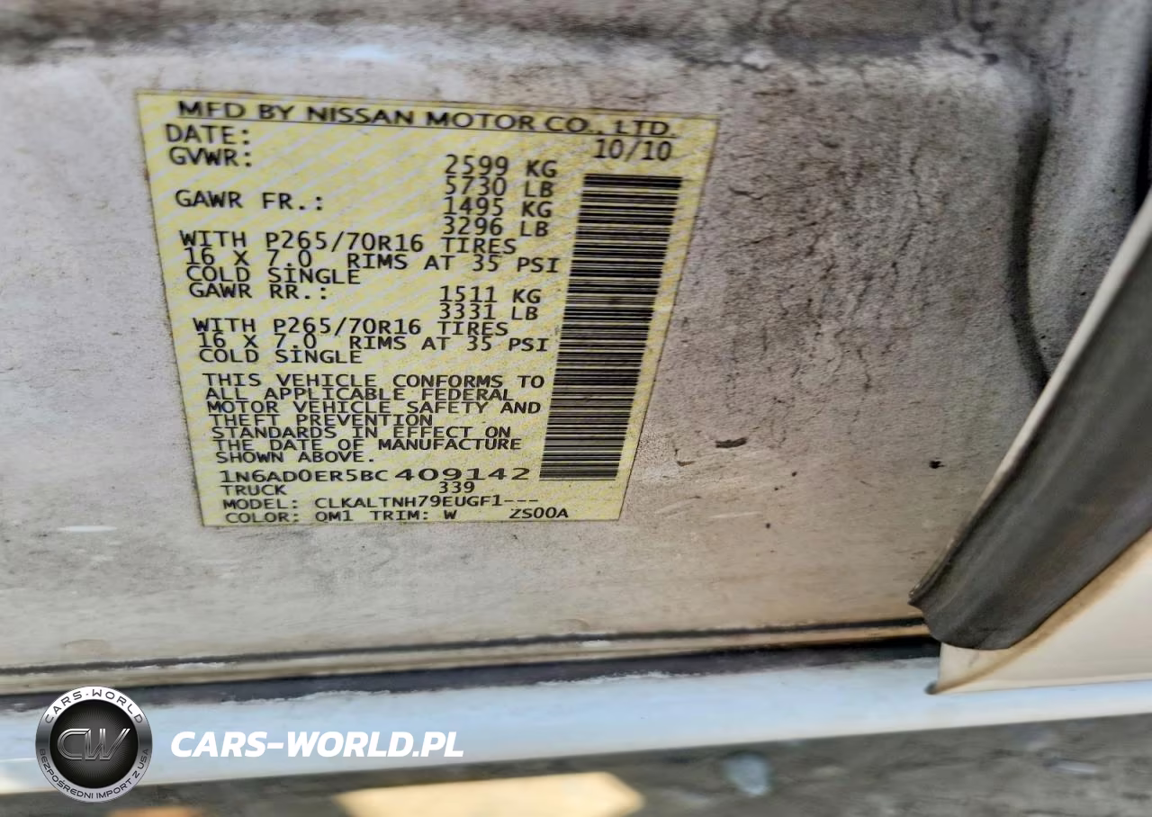 2011 Nissan Frontier S VIN:1N6AD0ER5BC409142 - 12