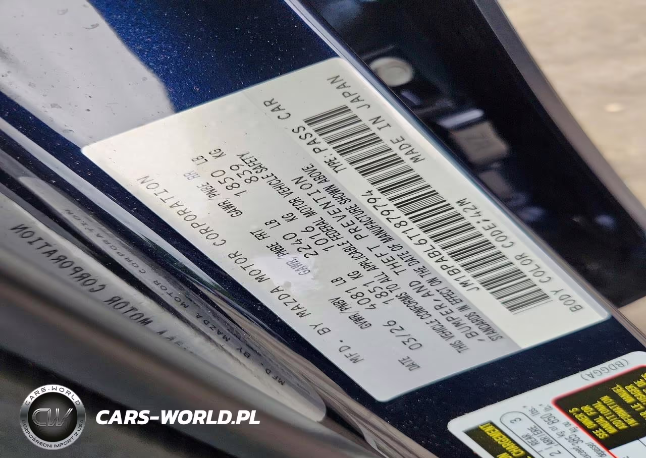 2026 Mazda 3 Select Sport VIN:JM1BPABL6T1879794 - 12