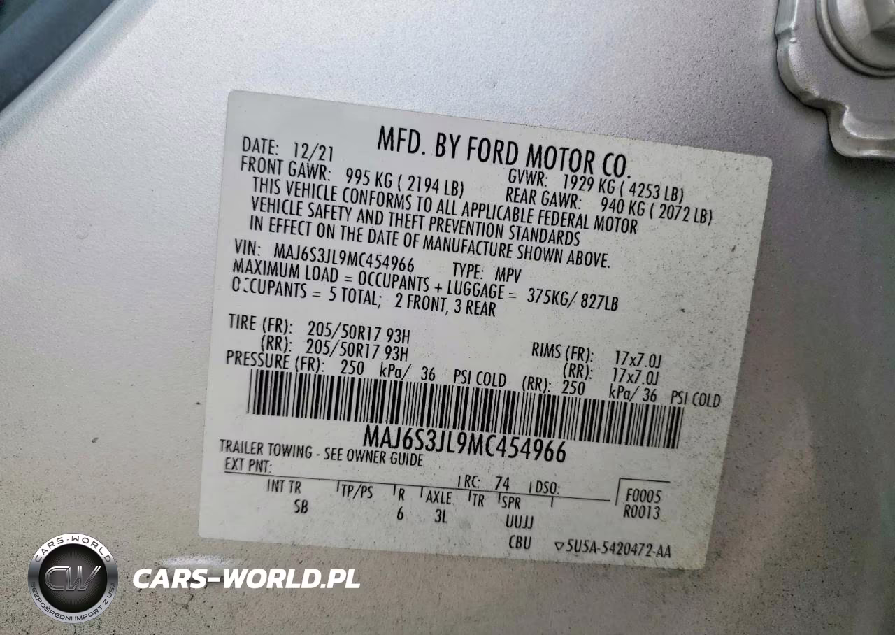 2021 Ford Ecosport Ses VIN:MAJ6S3JL9MC454966 - 13