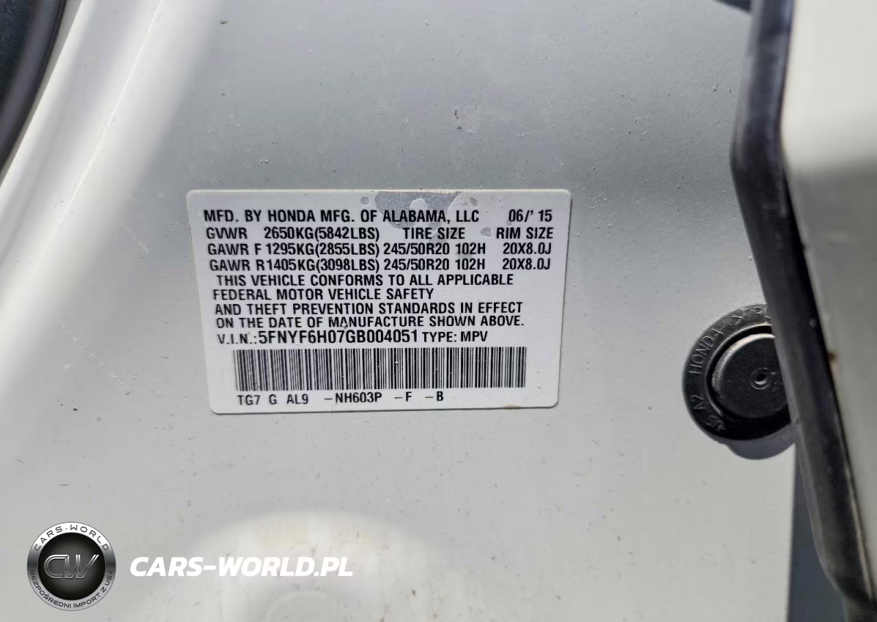 2016 Honda Pilot Elite VIN:5FNYF6H07GB004051 - 12